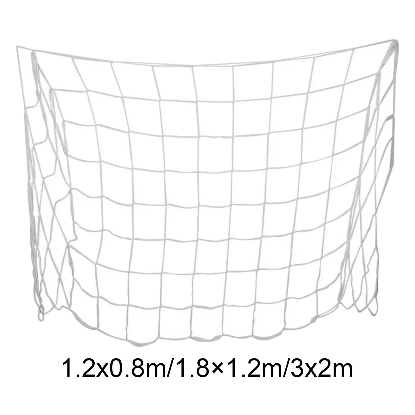 Durable Soccer Goal Net Replacement Parts Polyethylene White Netting Football Net for Training Match Competition Adults Kids