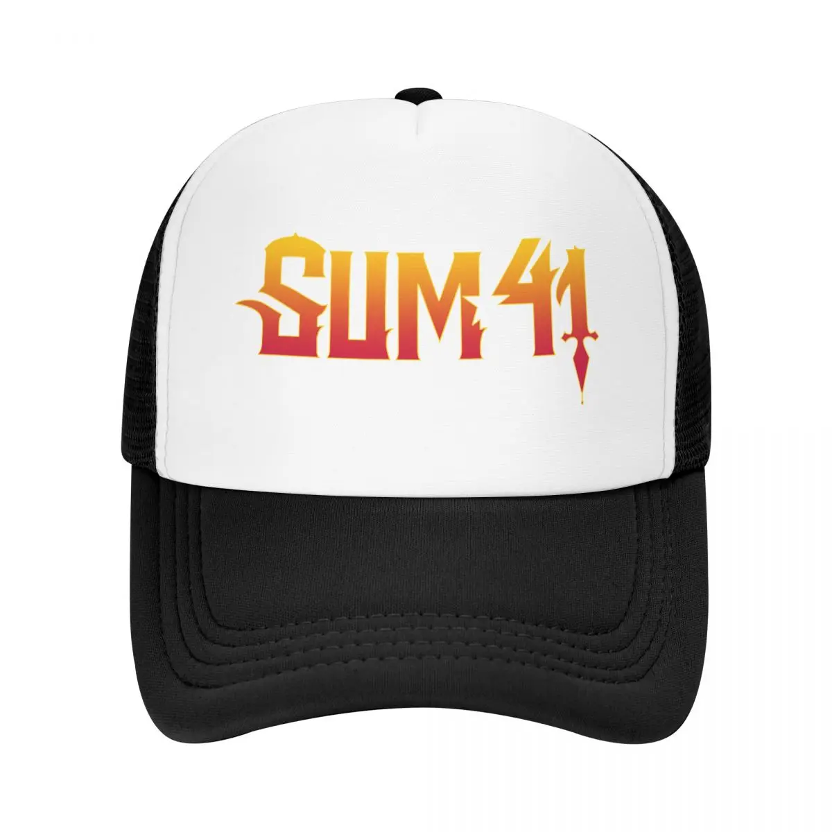 Sum 41 Band Mesh Baseball Cap Adult Vintage Trucker Worker Cap SUM41 Punk Dad Hat Polyester Sports Cap Summer Trucker Hats