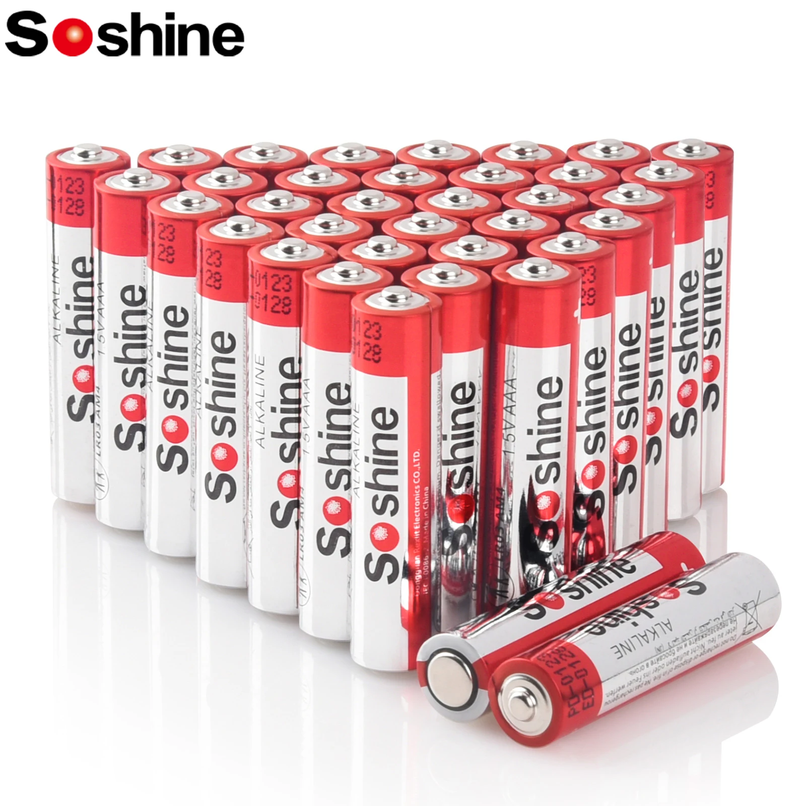 

Soshine AAA Alkaline Batteries 36PCS Alkaline AAa Primary Batteries Long Lasting Leakproof 1.5V Batteries 5-Year Shelf Life Toy