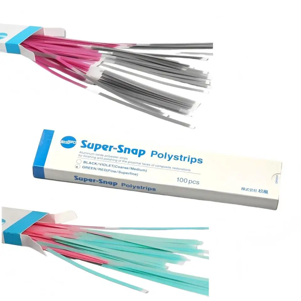 

Полировочные полоски SHOFU Super Snap для стоматологического композита, полоски для финишной обработки, интерпроксимальные полировочные полоски для реставрации из смолы, 100 шт.