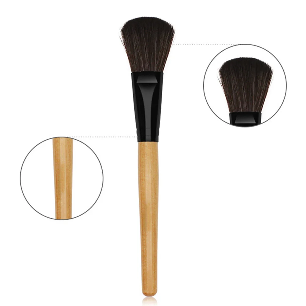 Set di pennelli da 24 pezzi Kit di trucco professionale per fard in polvere con setole in nylon con manico in legno per set di trucco da donna