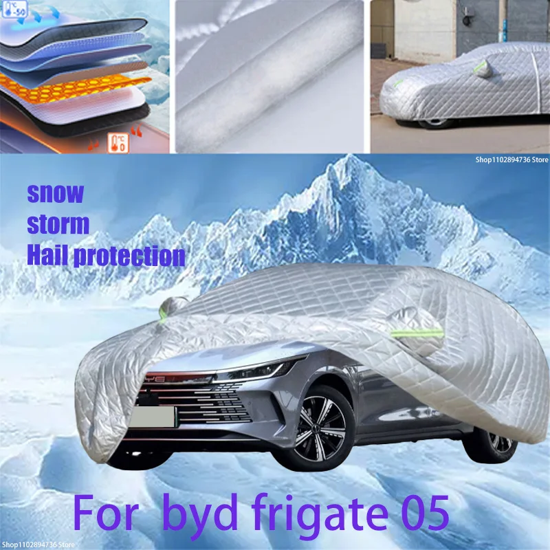 

For byd frigate 05 Outdoor Cotton Thickened Awning For Car Anti Hail Protection Snow Covers Sunshade Waterproof Dustproof