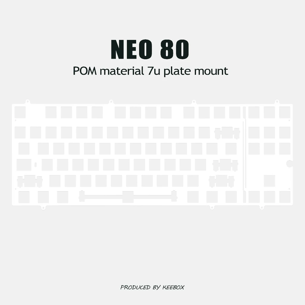 Keebox Neo80 Mechanical Keyboard Kit Positioning Plate Aluminum Plate FR4 POM PC Keyboard Plate PCB Mount Plate Mount