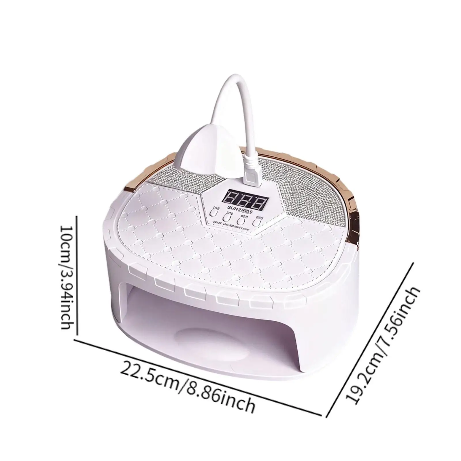 LED-spijkerlamp Nageldroger Handdetectie Krachtige lage warmtemodus Compact 45-LED-kralen Dubbele golflengte Professioneel Sneldrogend