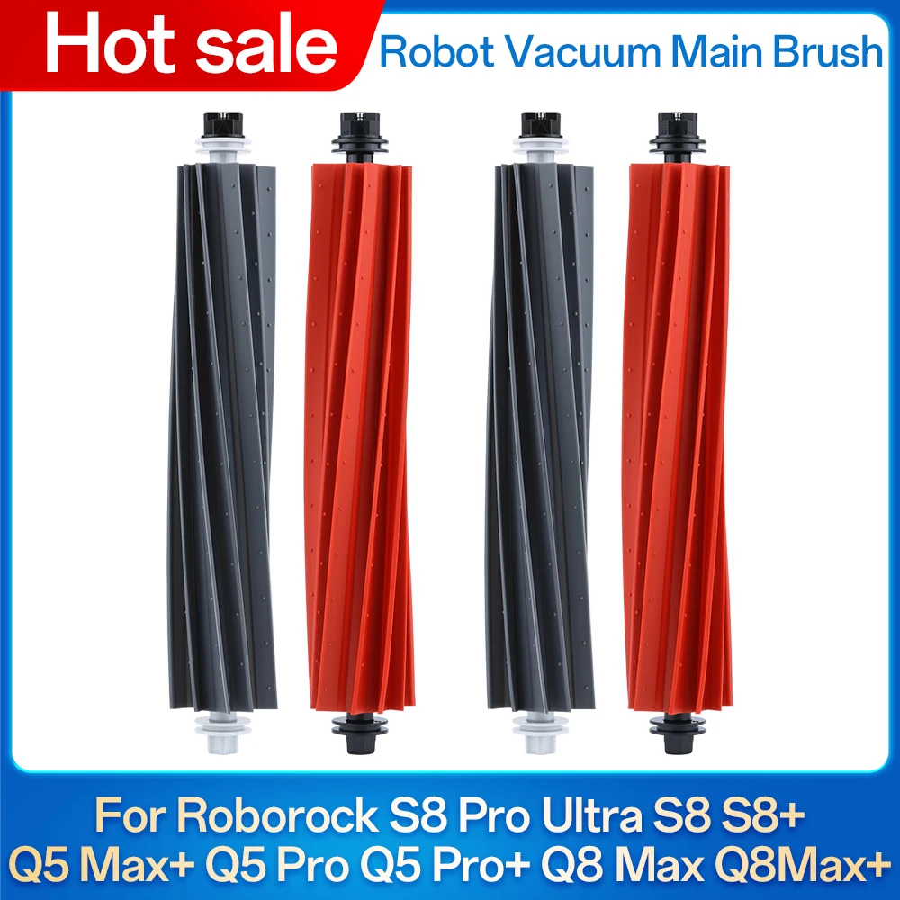 

Dual Main Brush Replacement For Roborock S8 Pro Ultra S8+ Q5 Max+ Q5 Pro+ Q8Max Q8Max+ Robot Vacuum Cleaner Roller Brushes Parts