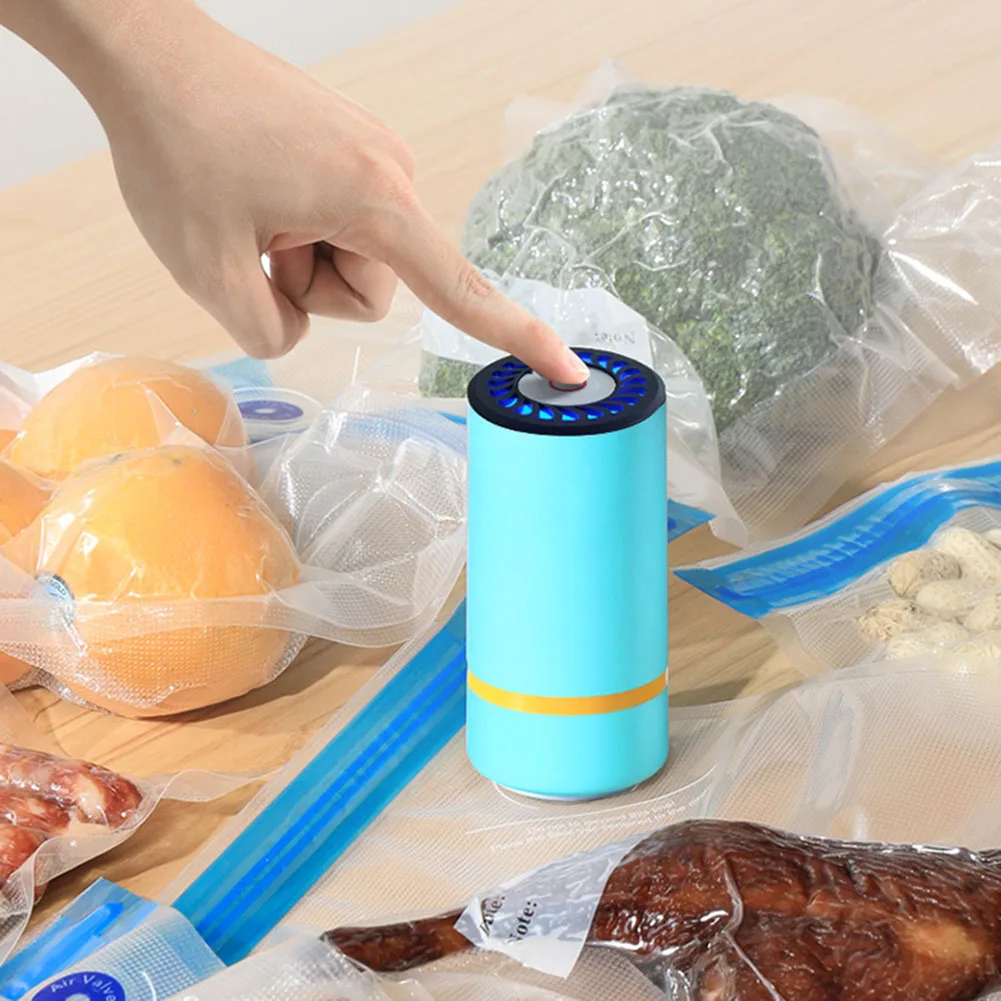 NEW Food Vacuum Sealer Packaging Machine USB Electric Air Pump Mini Fresh-Keeping Handheld Vacuum Sealing Machine for Kitchen