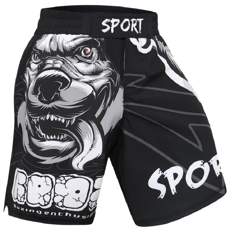 Cody Lundin Guangzhou Men's MMA Muay Thai Shorts Training Wear MMA Shorts Sublimation Elastic waist Kickboxing Fighting Pants