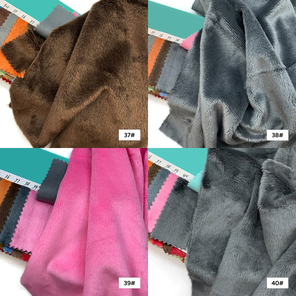 45x50cm Plüschstoff für Spielzeug 5mm Flor superweicher Pelzstoff handgefertigt DIY zum Nähen von Baumwollpuppen Stoff zur Herstellung von Kuscheltieren – Detail 20