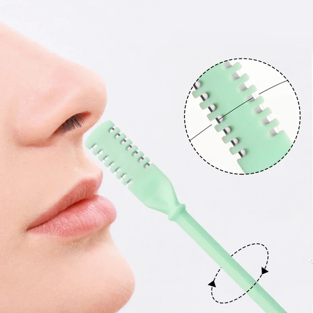 

360 Degree Rotating Nasal Hair Cutter Manual Nose Hair Trimmer Double Sided Blade for Men and Women Safe Hair Removal Tool