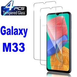 2Pcs/4Pcs 9H Tempered Glass For Samsung Galaxy M33 5G Screen Protector Glass Film