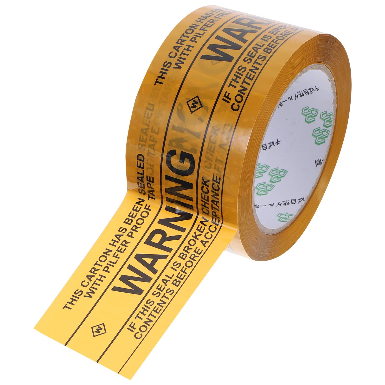 

Warning Packaging Tape Yellow Strong Sealing Cable OPP Practical Peelable Slogan Design Attention Delivery Process