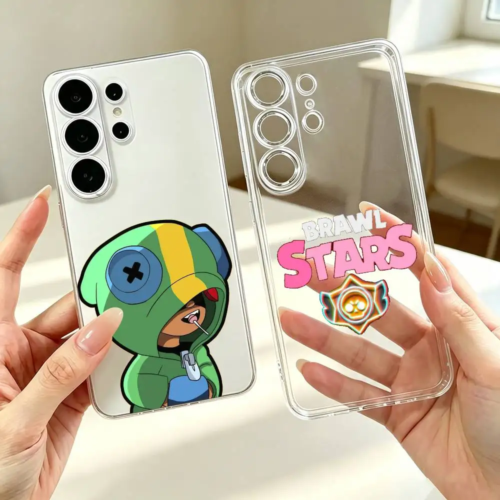 B-Brawl S-Stars G-Game  Phone Case For Samsung S25,S24,S21,S22,S23,S30,Ultra,S20,Plus,Fe Transparent Cover Gift