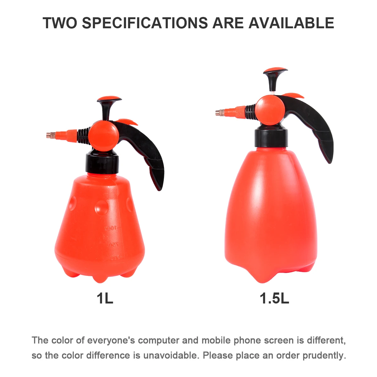 

1L Red Fog Spray Bottle Lightweight Atomization Sprayer For Garden Watering Cleaning Vehicle Corners Liquid Subpackaging Plastic