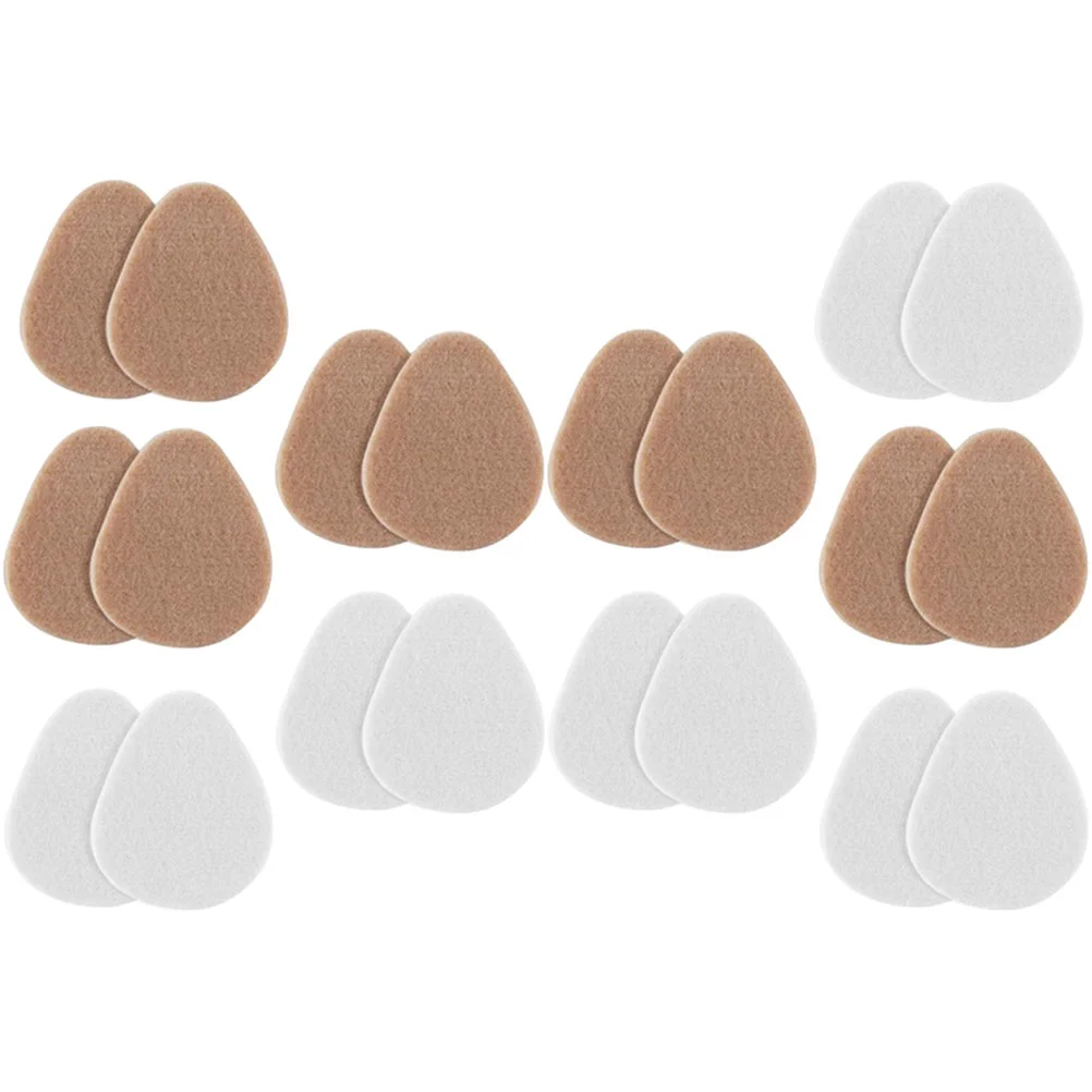 

10 Pairs Forefoot Pad Women Metatarsal Pads Cushion High Heels Felt Reusable Women's Girls