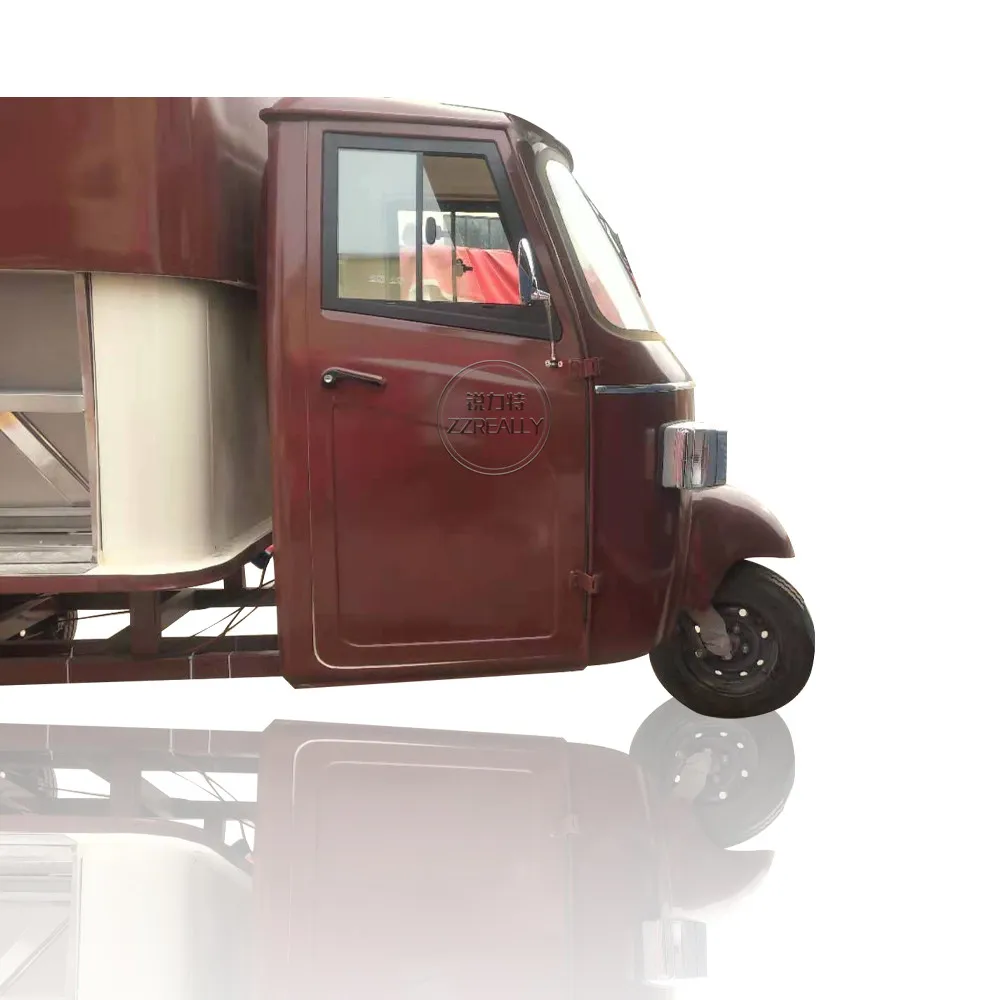 ในสต็อก MINI รถบรรทุกอาหาร Trailer Street เบียร์บาร์ไอศกรีมชาฟองกาแฟรถเข็นหยอดเหรียญ Kiosk Van ผู้ใหญ่รถสามล้อไฟฟ้า