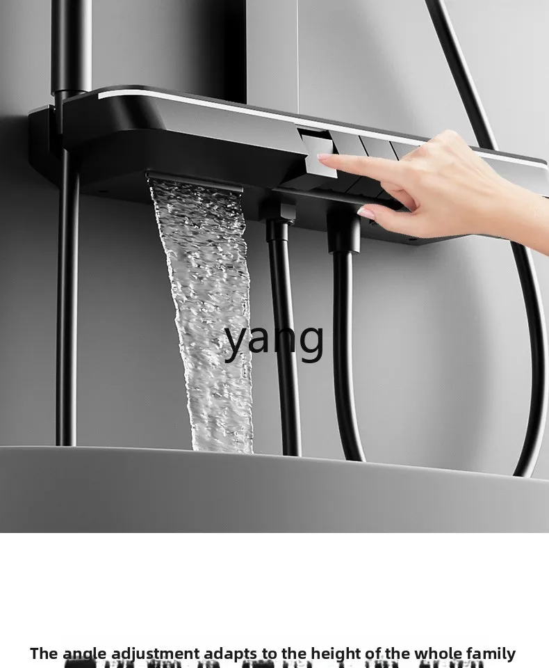 LMM Shower Cream Style Milky White Constant Temperature Digital Display Wall-Mounted