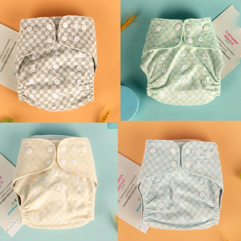 Reusable diapers pants for 0-3 years baby washable nappies ecological diapers organic cotton size adjustable soft 1 piece