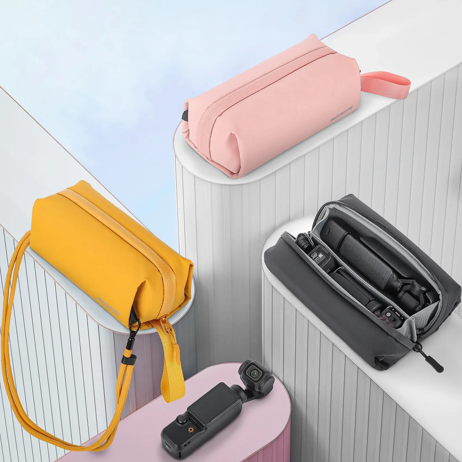

Carrying Case For DJI Pocket 3 Gimbal Camera Storage Bag for Insta360 X5 GO 3S Sports Camera Organizer Bag Accessories