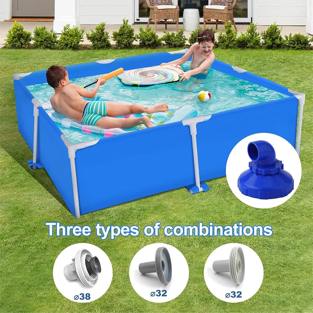 2pcs Pool Jet Nozzles 360 Degree Rotatable Pool Inlet Nozzle Pool Jet Nozzle Replacement for Intex Outlet Nozzles