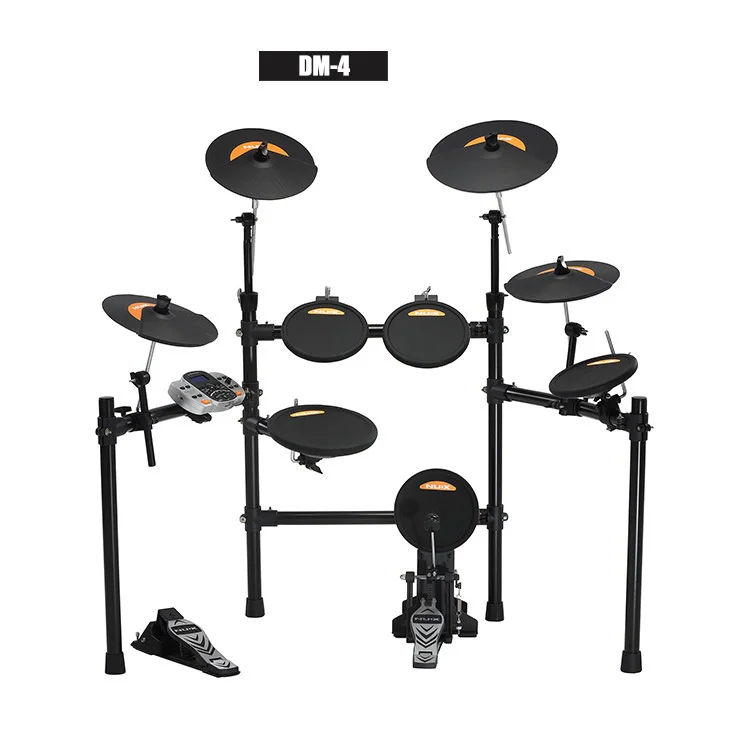 Aroma Professional Electric Drum Set Five-drum Four-cymbal Stepping Hammer