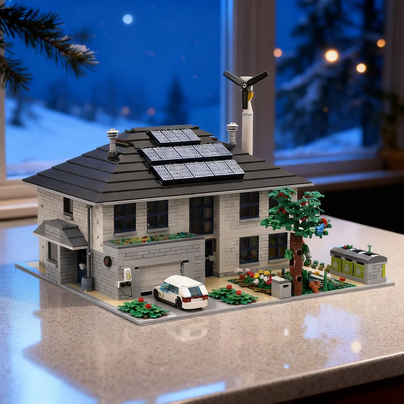 

3995pcs MOC Sustainable Villa Building Set People Model Blocks Creative Display Gift Collectible Decor Kids Premium Adult Desk