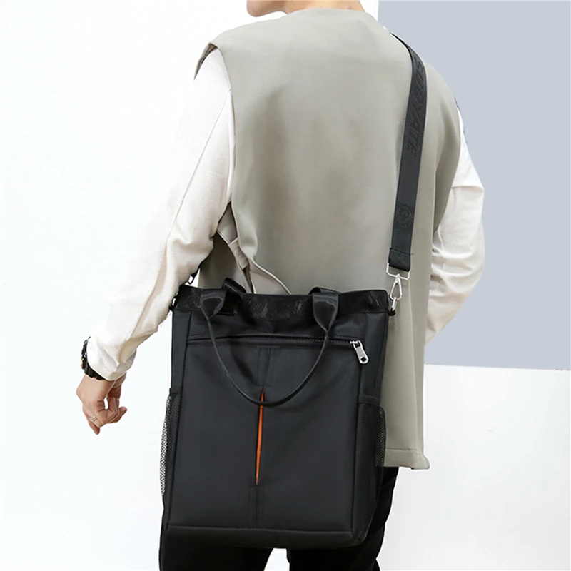 Men Travel Bag Oxford Casual Men Shoulder Crossbody Bags Good Qualtiy Outdoor Bags Mens Travel School Retro Zipper Shoulder Bag