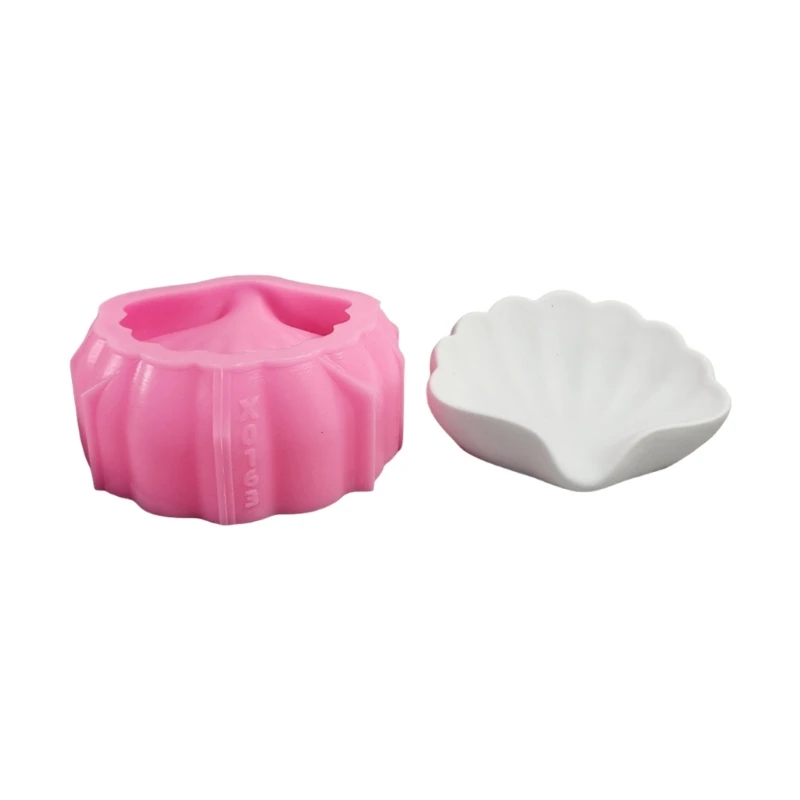 Creative Resin Soap Storage Tray Mold Elegant Shell Soap Dish Holder Silicone Mold for Individualized Bathroom Decors