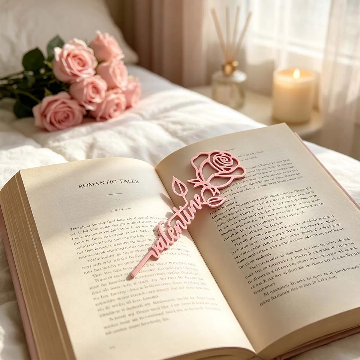 Rose SHAPED BOOKMARK 