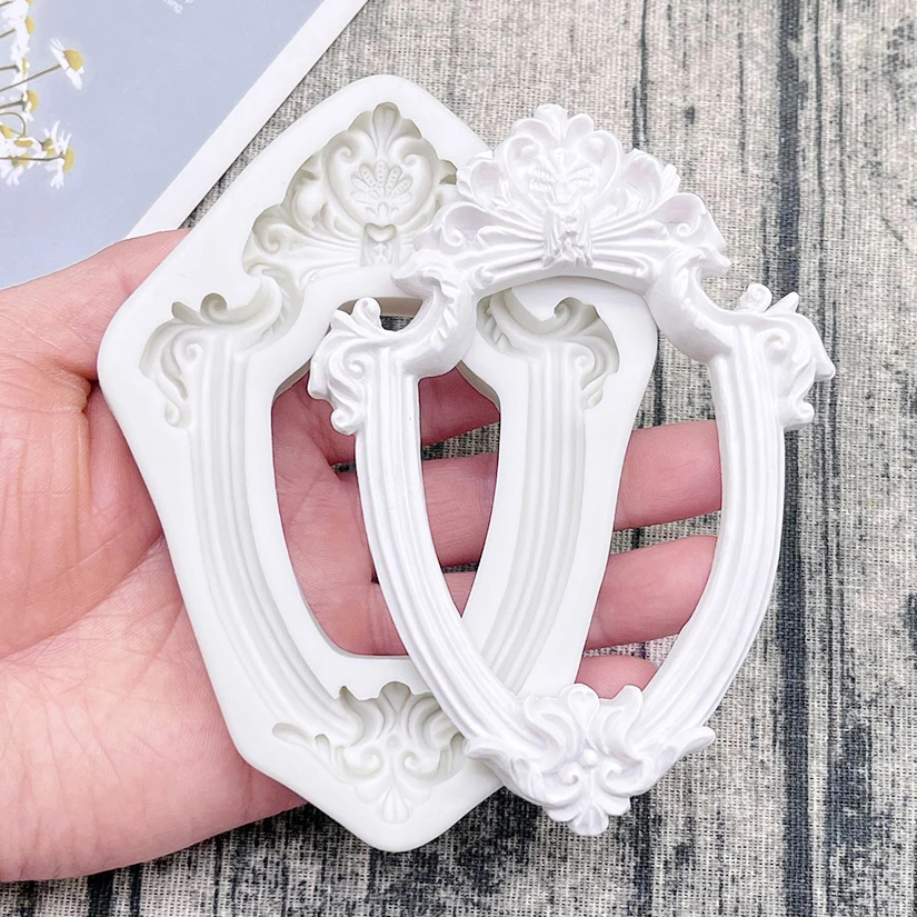 Rahmen Silikonform Sugarcraft Schokolade Cupcake Backform Fondant Kuchen Dekorieren Werkzeuge – Detail 10