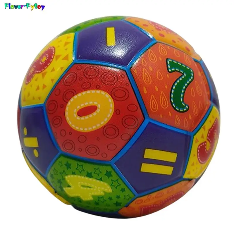 1PC 6.3CM solido morbido elastico palla per bambini prima infanzia educazione decompressione giocattoli da calcio digitali colore casuale