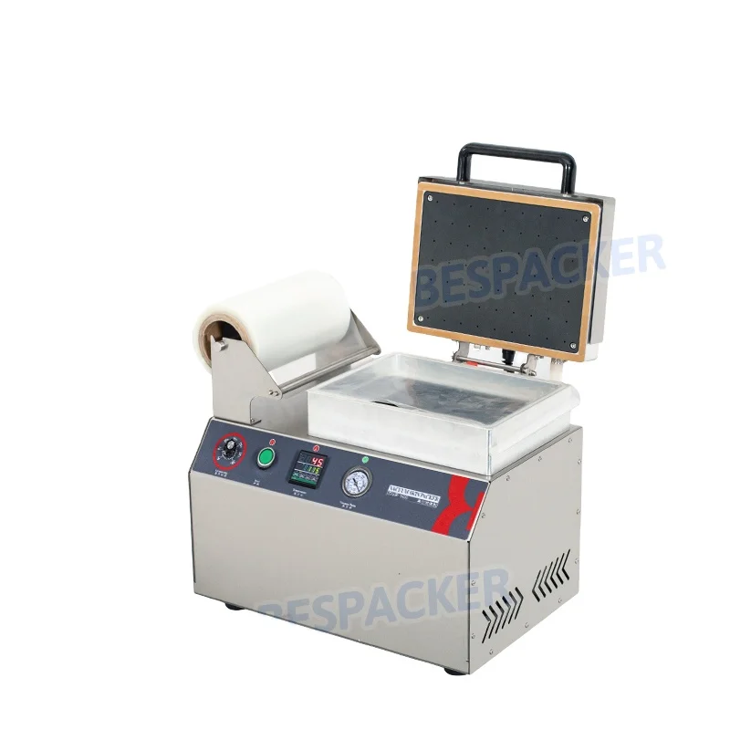 

Bespacker DVP-160 Fresh Meat Vacuum Skin Packaging Machine Seafood Skin Vaccum Packing Machine