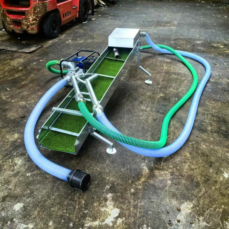 Panning Gold Dredge Boat Washing معدات التعدين للبيع محرك 2.5 بوصة