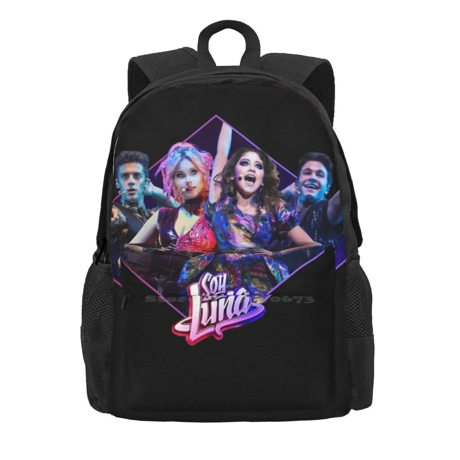 Soy Luna Cast New Arrivals Unisex Bags Student Bag Backpack Soy Luna Luna Valente Karol Sevilla Matteo Balsano Simón Álvarez