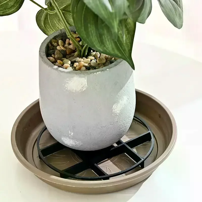 Plant Saucer Flower Pot Bracket Plastic Anti Rotting Root Reusable Mesh Pad Breathable Base Bottom Drainage Rack Stand
