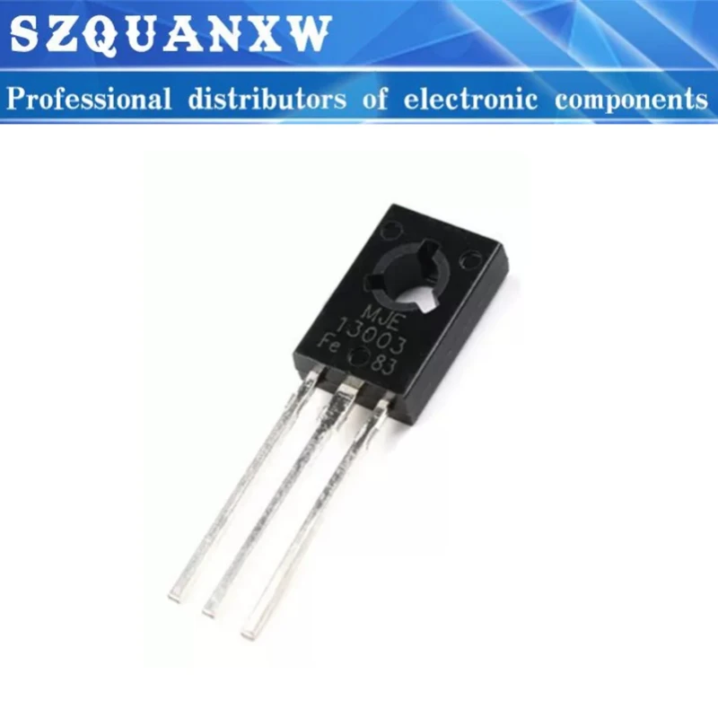 

50PCS MJE13003 TO-126 NPN 700V 1.5A Power Switch Transistor 1.18 Chip