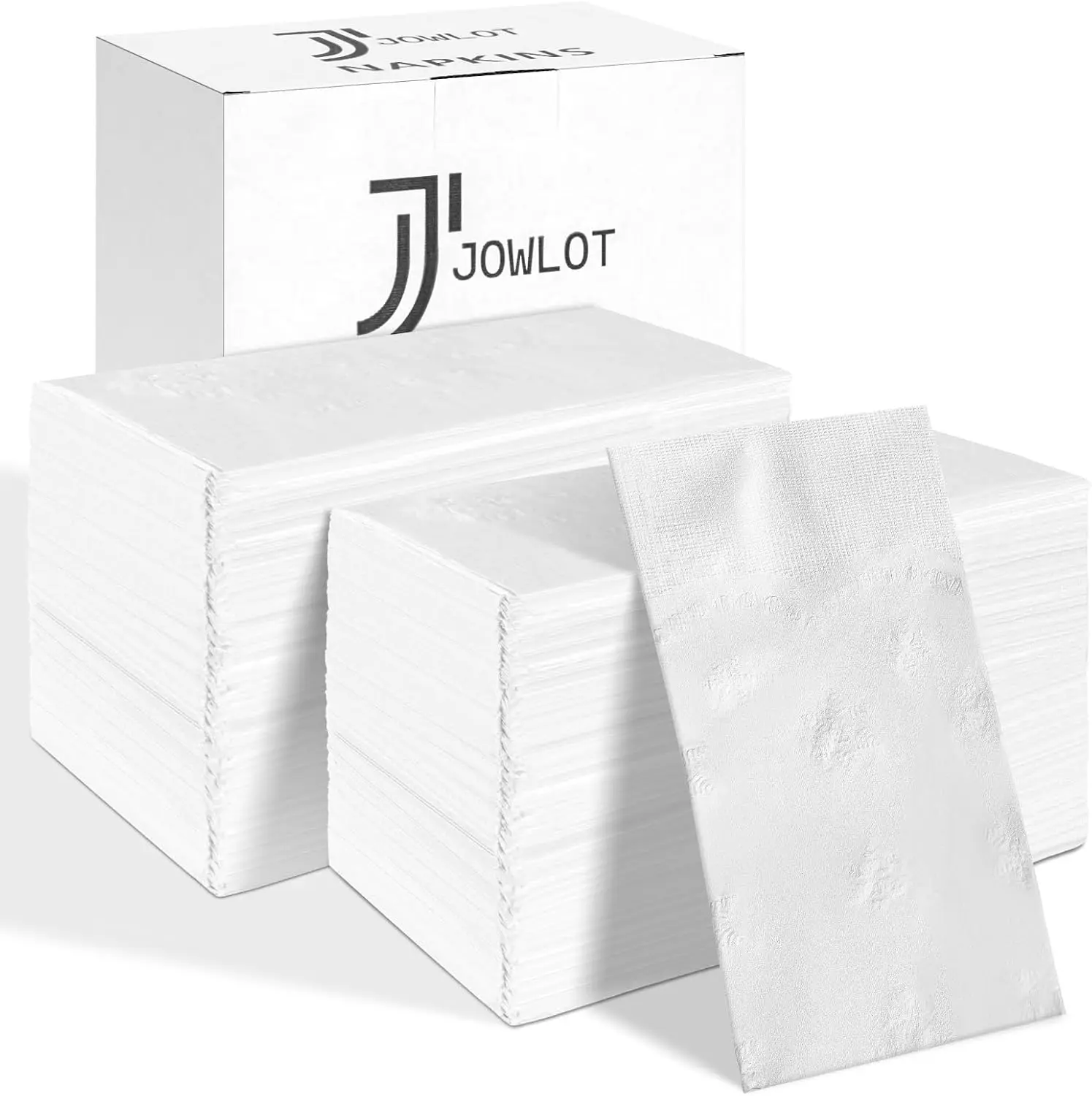 

Двухслойные одноразовые бумажные салфетки, 300 штук, белые, оптом, для свадеб, вечеринок, ванной комнаты, повседневного использования (41 см x 38 см)