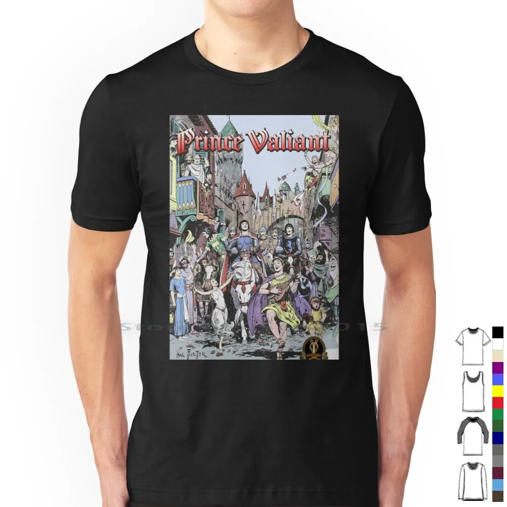 Prince Valiant By Harold Foster T Shirt 100% Cotton Prince Valiant Harold Foster Comic Book Comics Cover Middle Age Dark Age