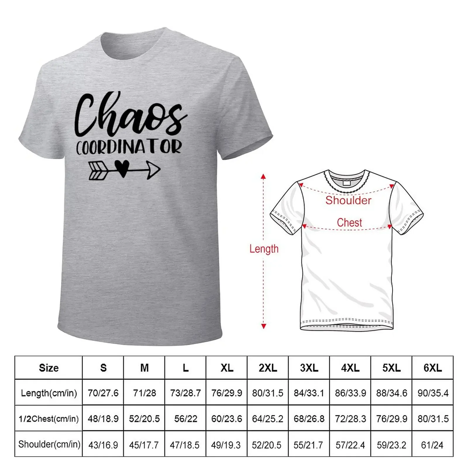 Chaos Coordinator T-Shirt heavyweights aesthetic clothes heavy weight t shirts for men