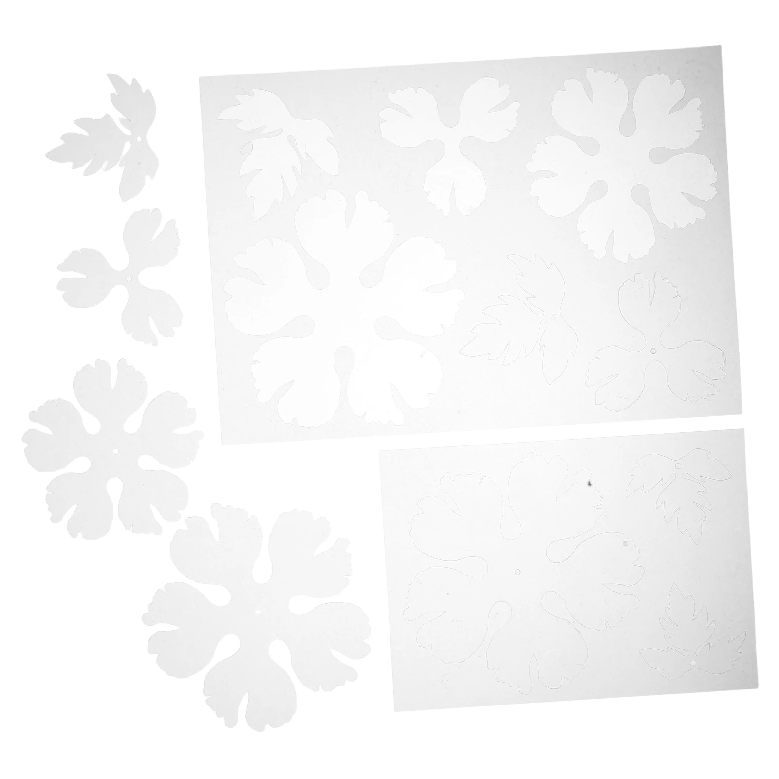 

2 Pcs Pre-slicing of Heat Shrinkable Slices Flower Craft Cutouts Film Shapes Begonia Flowers Shrinky Art Paper Bops