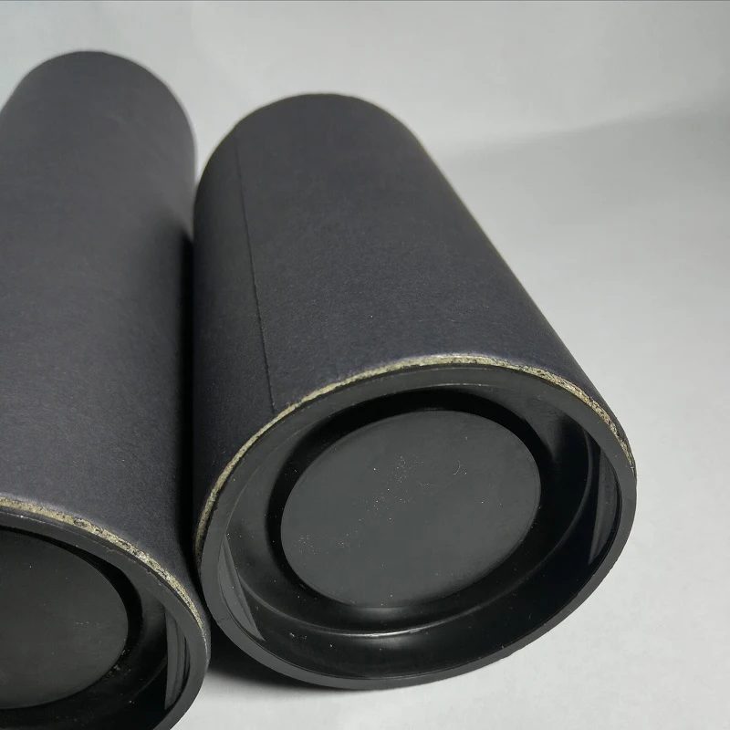 Circular Poster Packaging, Painting Paper Tube, Art Coiling Container for T-Shirt,Core Cylinder, Black Color, 10Pcs