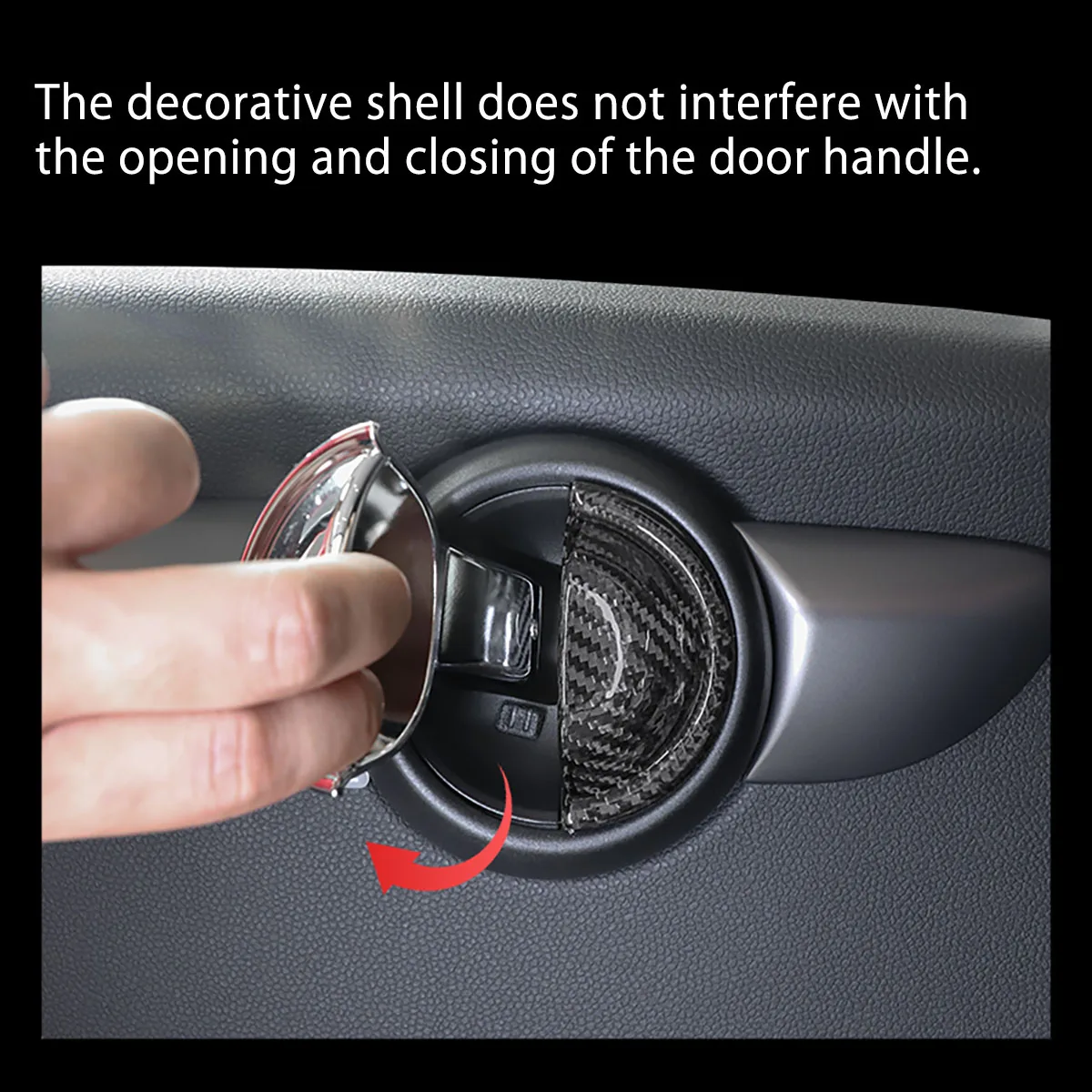 Glossy Interior Door Handle Trim Covers Decoration for mini cooper f54 f55 f56 f60 clubman countryman