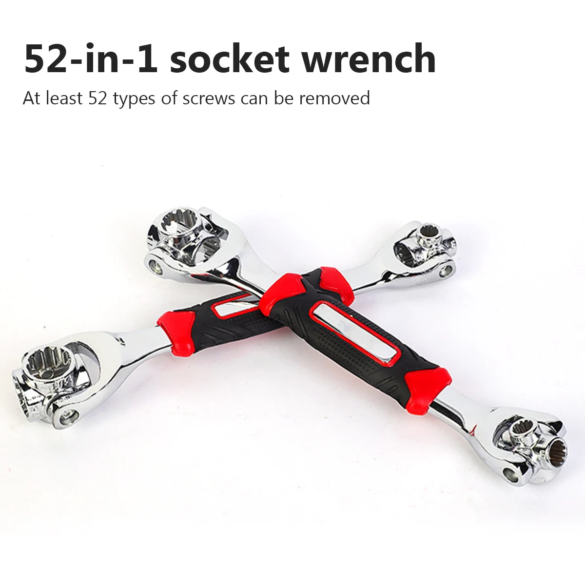 1PCS 52 in 1 Tools Socket Works Motorcycle Ratchet Spline Bolts Sleeve Rotation Hand Tools 360 Degree Multipurpose Tiger Wrench