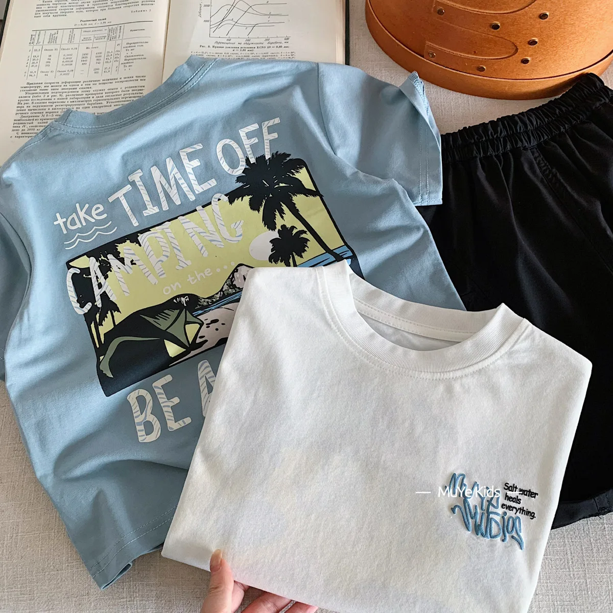 Children Clothes Kids Summer Short-sleeved T-shirts Stylish and Versatile Tops Trendy Boys and Girls Simple Loose T Shirt