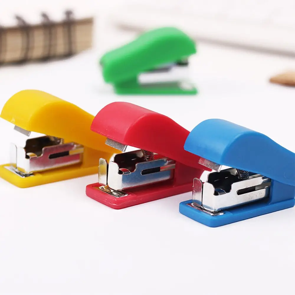 1Pc Mini Stapler Stationery Set Paper Binding Tool Office Accessories School Supplies