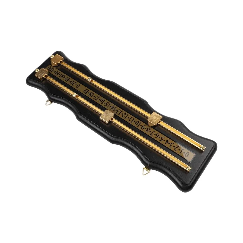 

Scoreboard for Billiard Games with Double Track System Medium Density Fiberboard and Metal Materials Convenient Use