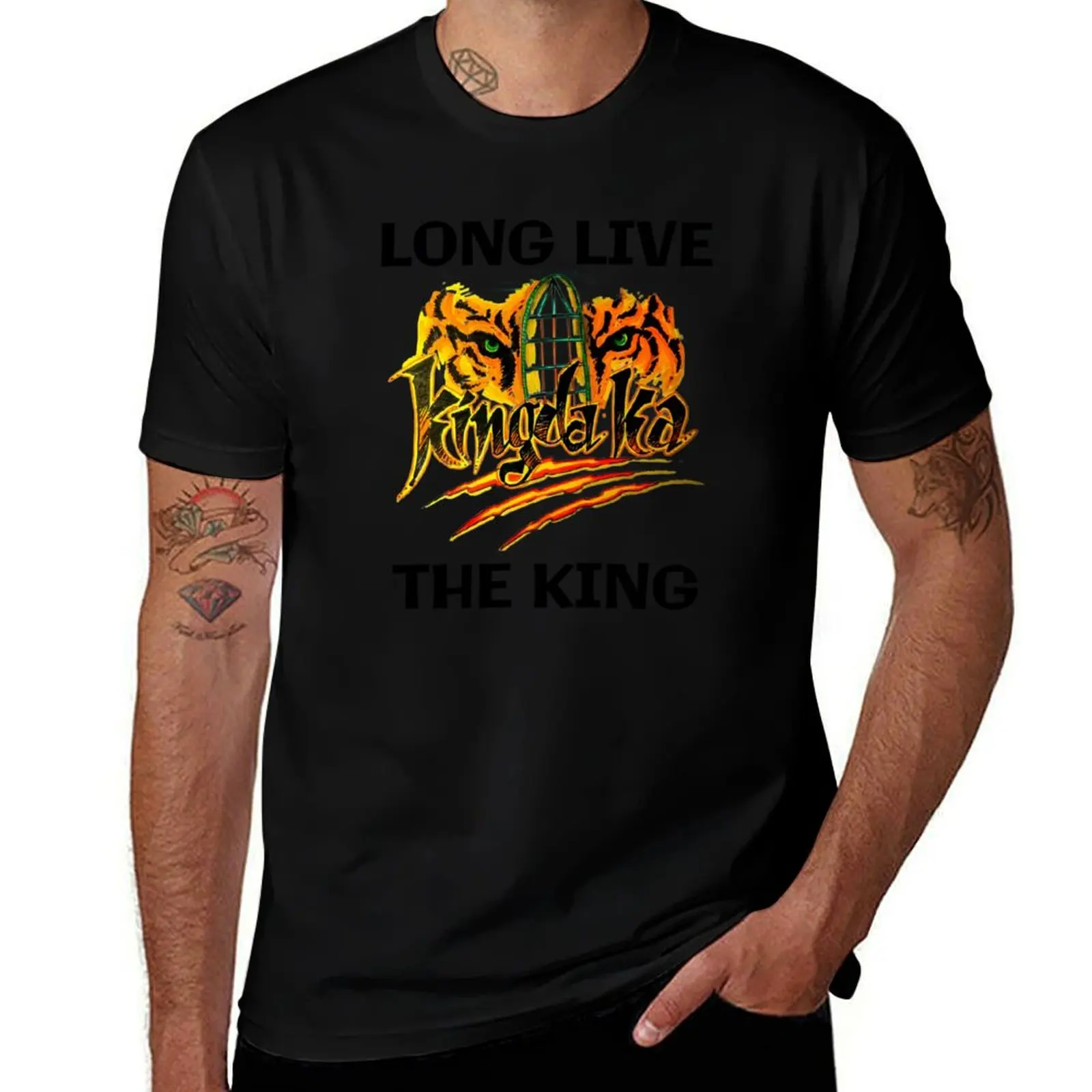 

Kingda Ka- Long Live the King T-Shirt t shirt men 100% cotton luxury brand black cotton t-shirt plain for man package T-Shirt