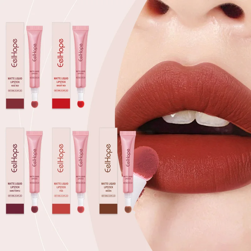 

Matte Lip Gloss - Help Moisturize Lips, Easy Apply, Natural Color, Non - sticky, Long - wear, Multi - color, 10ml