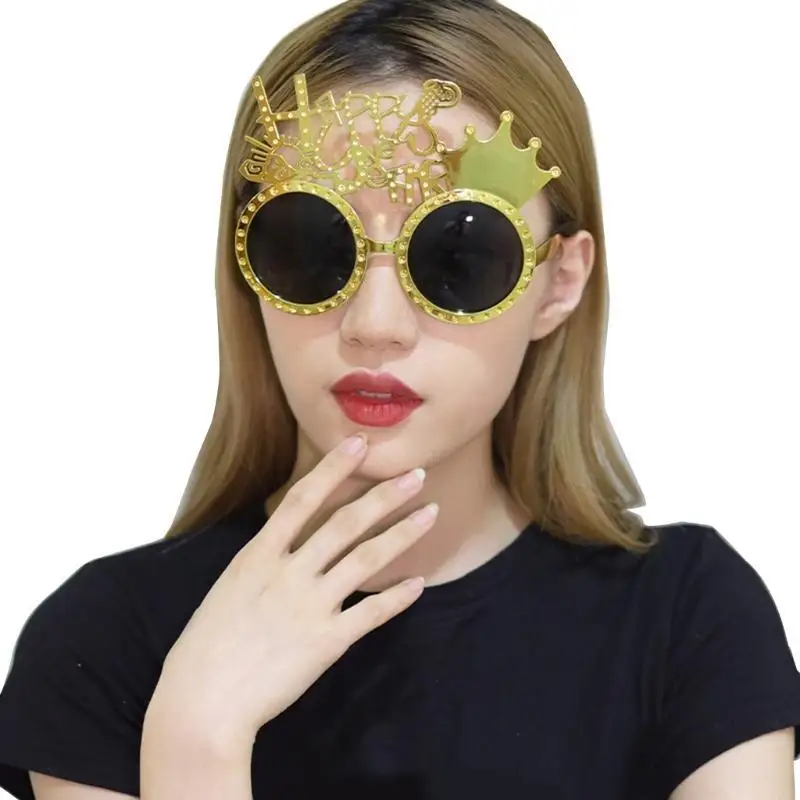 

A52E New Year Theme Eyeglasses Festival Holiday Party Props Eyewear Party Decoration