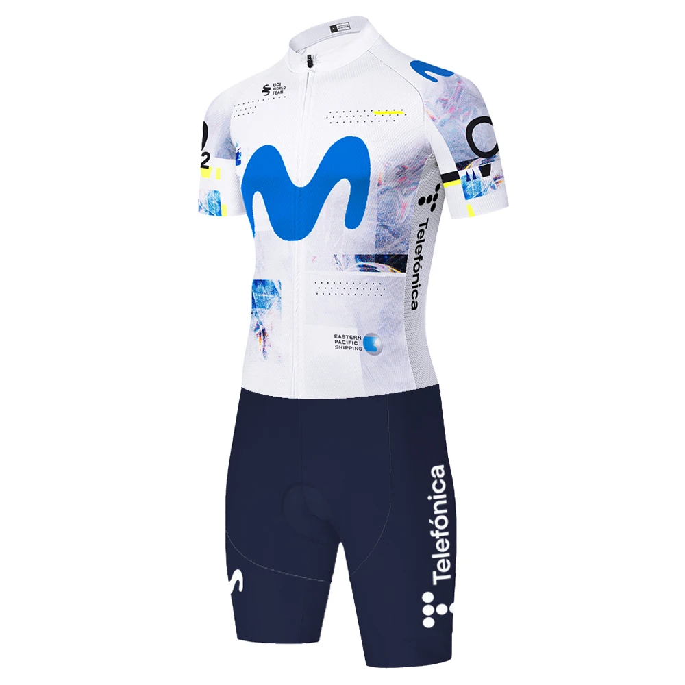 AliExpress MOVISTAR 2026 Cycling jersey Movistar triathlon suit men Maillot Jumpsuit Road Racing Skinsuit Bike Jersey Sports Wear shorts cycling