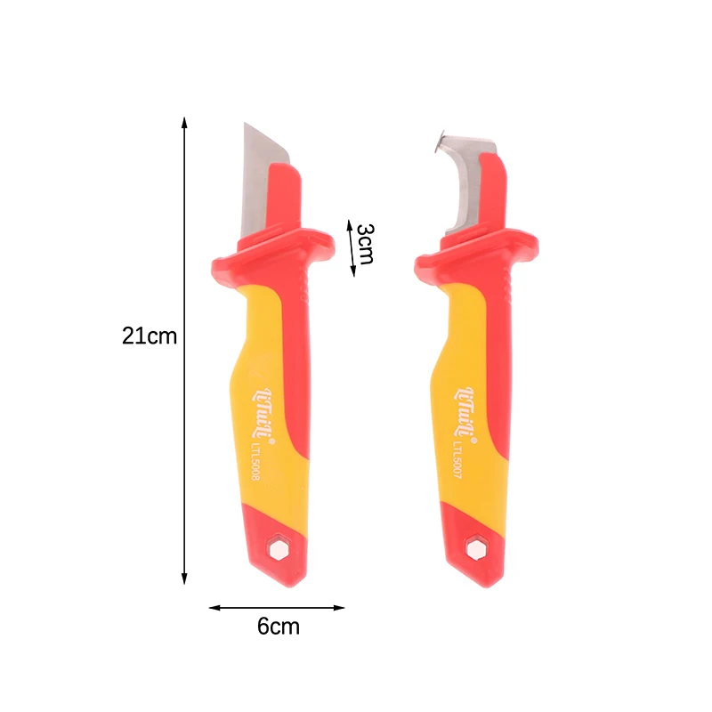 Hot 1Pcs Electrician Knife Insulated Cable Stripping Snips Fixed Blade Wire Hand Tool